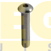 PARAFUSO CABEÇA ABAULADA SEXTAVADO INTERNO ROSCA INTEIRA 1/4" 20 UNC  X 1-1/4" ASME B18.3 INOX A2 