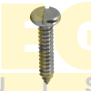 PARAFUSO AUTO ATARRAXANTE CABEÇA PANELA FENDA SIMPLES 6,3 X 13 DIN 7971 INOX A2