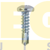 PARAFUSO AUTO BROCANTE CABEÇA PANELA PHILLIPS 3,5  X 19 DIN 7981/ISO 7049 AÇO CARBONO  ZINCADO BRANCO