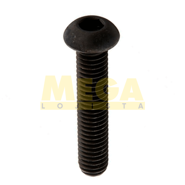 PARAFUSO CABEÇA ABAULADA SEXTAVADO INTERNO ROSCA INTEIRA #10 32-UNF X 3/8" ASME B18.3 AÇO LIGA OXIDADO