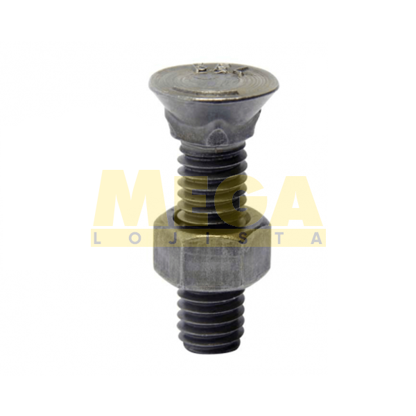 PARAFUSO PARA ARADO TIPO A 3/8" 16-UNC X 1" ASME B18.9 AÇO CARBONO GRAU 2 POLIDO