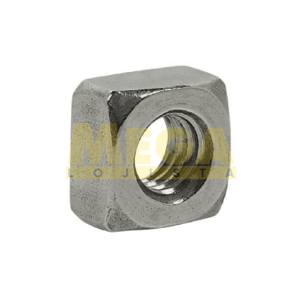 PORCA QUADRADA 1/2" 13-UNC X CHAVE 3/4" ASME / ANSI B18.2.2 INOX A2